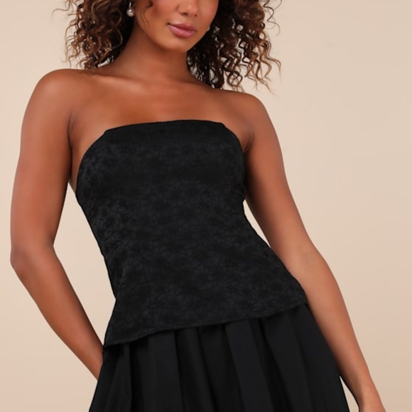 Lulus Dresses & Skirts - Lulus Chic Consideration Black Strapless Top - Size L